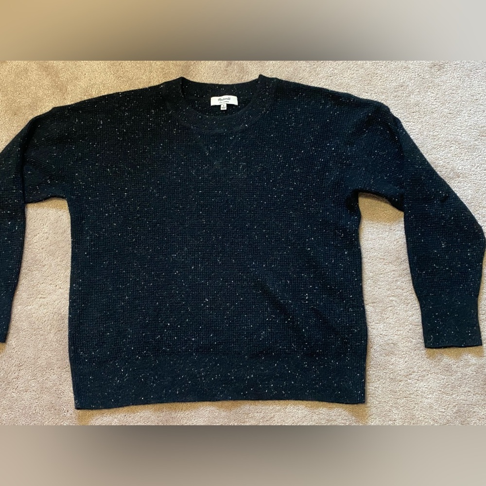 Madewell Women’s Cashmere Waflle Sweatshirt Sweater